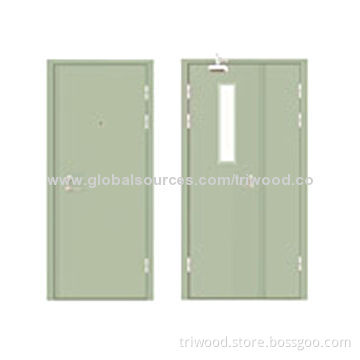 Metal Fire Rated Door, Perlite Core, Powder Coated to Suitable for Fire Rating